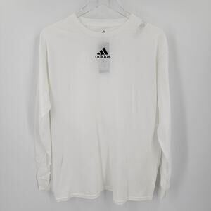 Adidas T Shirt Youth Amplifier XL Long Sleeve White NEW